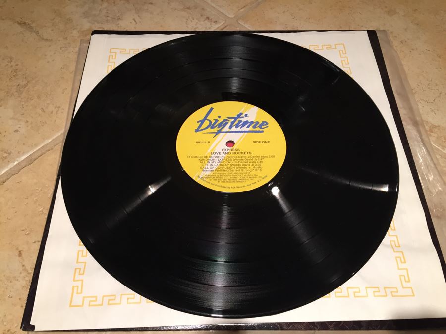 Love And Rockets ‎- Express - Big Time ‎- 6011-1-B Vinyl Record [Photo 3]
