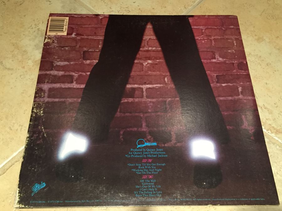 Michael Jackson ‎- Off The Wall - Epic ‎- FE 35745 Gatefold Vinyl Record [Photo 2]