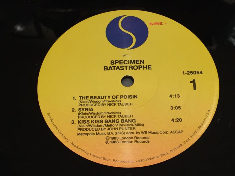 Specimen ‎ Batastrophe Sire ‎ 125054 Vinyl Record