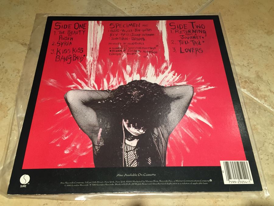 Specimen ‎- Batastrophe - Sire ‎- 1-25054 Vinyl Record [Photo 2]