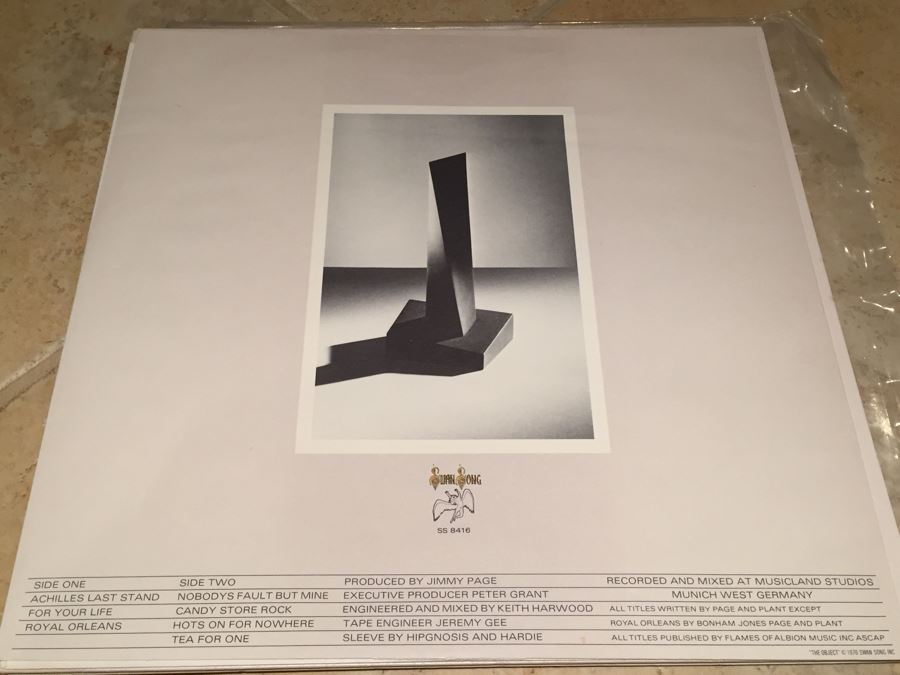 Led Zeppelin ‎- Presence - Swan Song ‎- SS 8416 Vinyl Record [Photo 8]