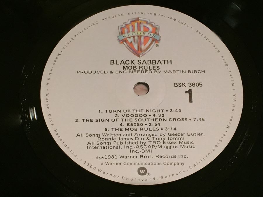 Black Sabbath ‎- Mob Rules - Warner Bros. Records ‎- BSK 3605 - Greg Hildebrandt Art (Star Wars) Vinyl Record [Photo 5]