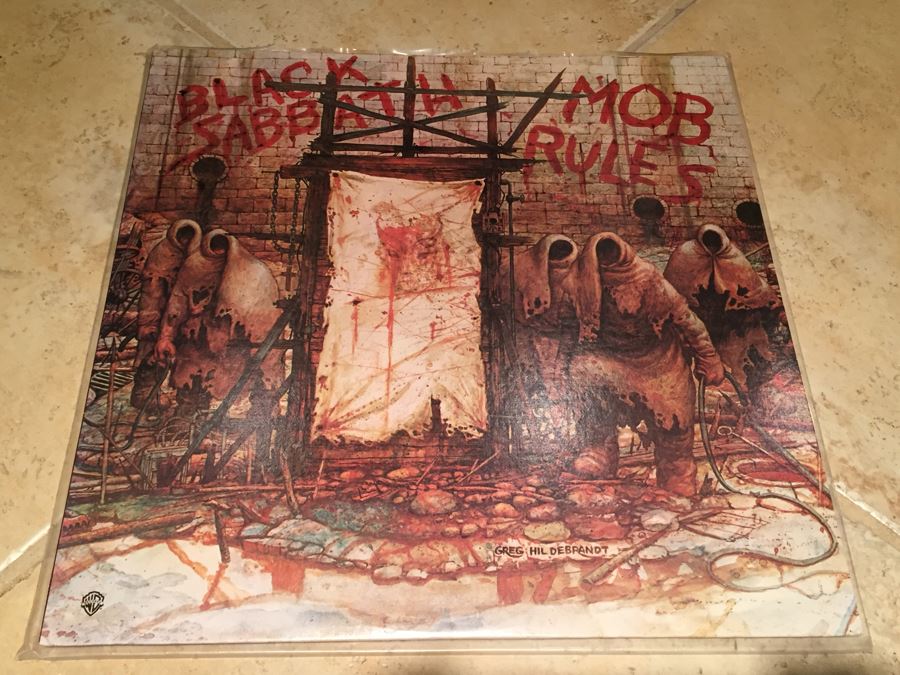 Black Sabbath ‎- Mob Rules - Warner Bros. Records ‎- BSK 3605 - Greg Hildebrandt Art (Star Wars) Vinyl Record [Photo 1]