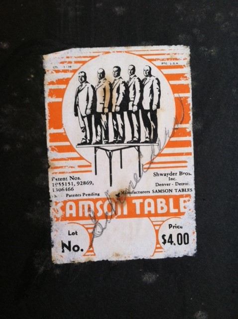 Vintage Folding Card Table - Samson [Photo 4]