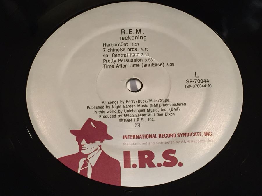 R.E.M. ‎- Reckoning - I.R.S. Records ‎- SP 70044 Vinyl Record [Photo 6]