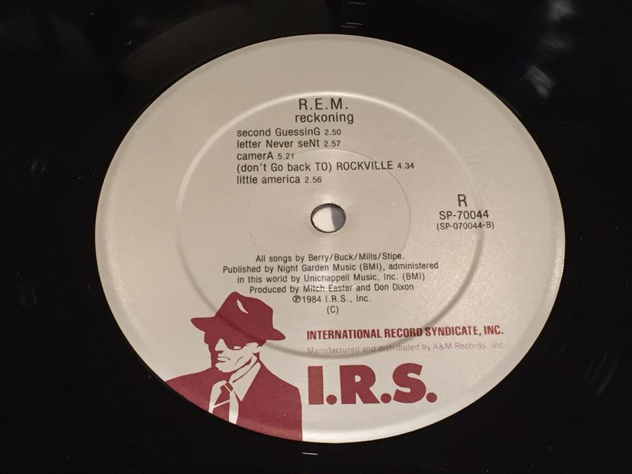 R.E.M. ‎- Reckoning - I.R.S. Records ‎- SP 70044 Vinyl Record [Photo 9]