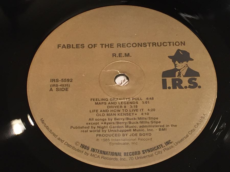 R.E.M. ‎- Fables Of The Reconstruction / Reconstruction Of The Fables - I.R.S. Records ‎- IRS-5592 Vinyl Record [Photo 8]