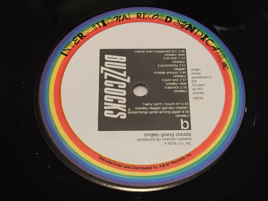 Buzzcocks ‎- Singles Going Steady - I.R.S. Records ‎- SP 001 Vinyl Record [Photo 10]