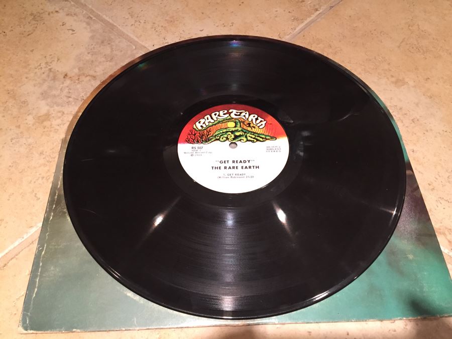 Rare Earth ‎ Get Ready Rare Earth ‎ RS 507 Vinyl Record Die Cut Album Cover