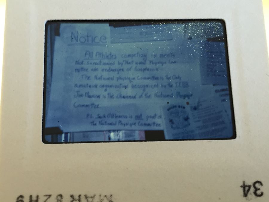 Dr. Michael Walczak's Personal Slides Photos Vintage Bodybuilding Early 1970's Through 1980's [Photo 25]