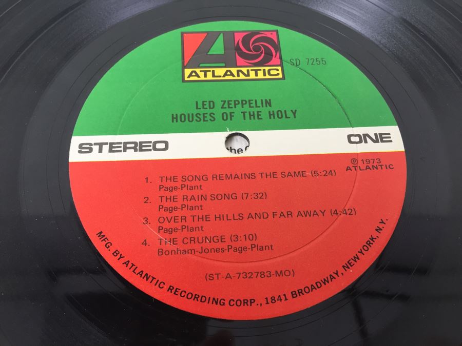 Led Zeppelin ‎- Houses Of The Holy - Atlantic ‎- SD 7255 [Photo 3]