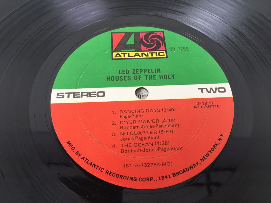 Led Zeppelin ‎- Houses Of The Holy - Atlantic ‎- SD 7255 [Photo 11]