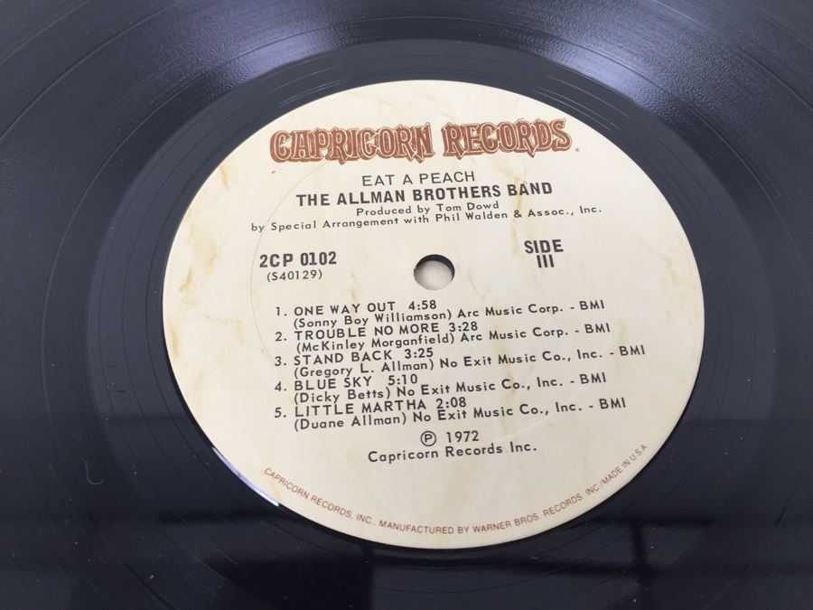 The Allman Brothers Band ‎- Eat A Peach - Capricorn Records ‎- 2CP 0102 - 2 x Vinyl Record [Photo 6]