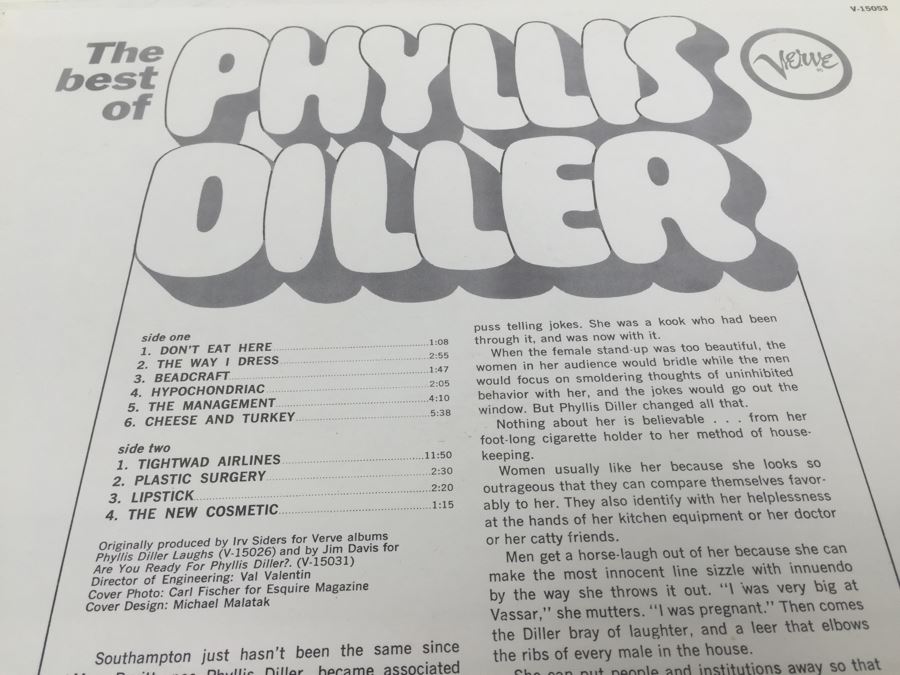SEALED RECORD - Phyllis Diller ‎- The Best Of Phyllis Diller - Verve Records ‎- V-15053 [Photo 5]