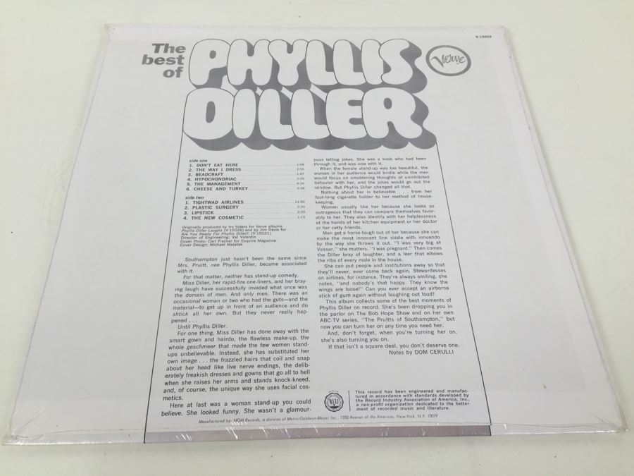 SEALED RECORD - Phyllis Diller ‎- The Best Of Phyllis Diller - Verve Records ‎- V-15053 [Photo 3]