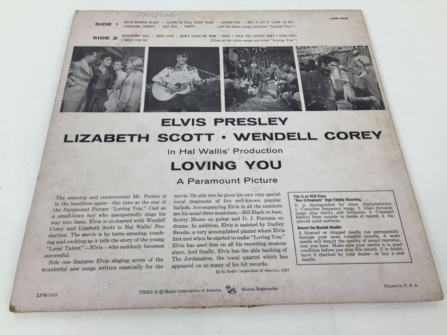 Elvis Presley ‎- Loving You - RCA Victor ‎- LPM 1515 [Photo 2]