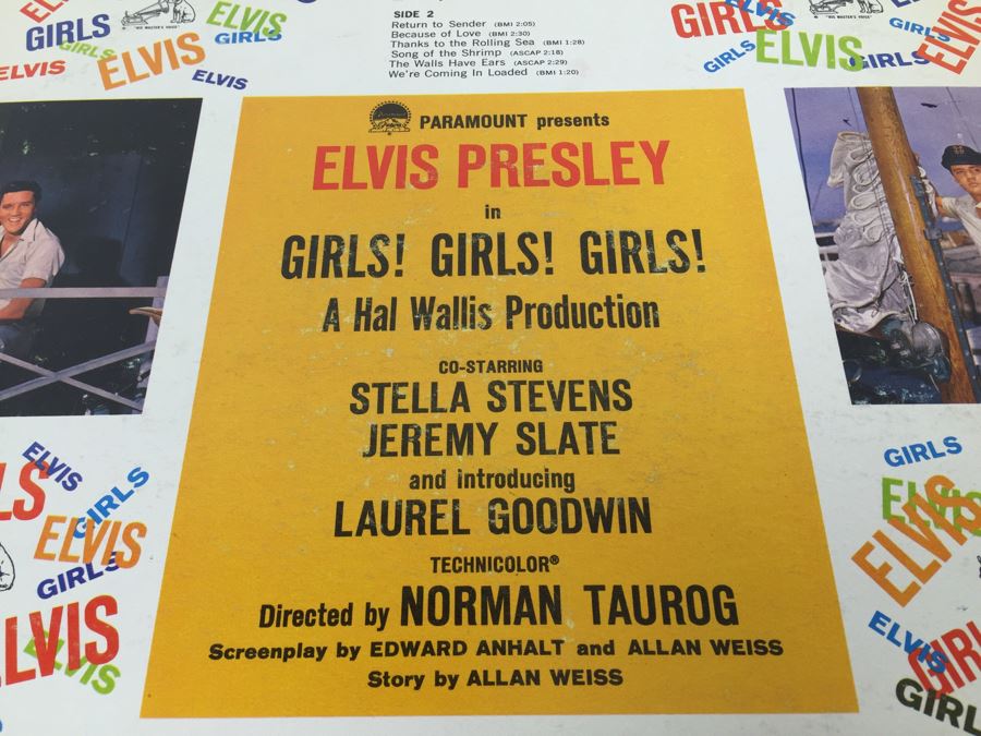 Elvis Presley ‎- Girls! Girls! Girls! - RCA Victor ‎- LPM 2621 Vinyl Record [Photo 4]