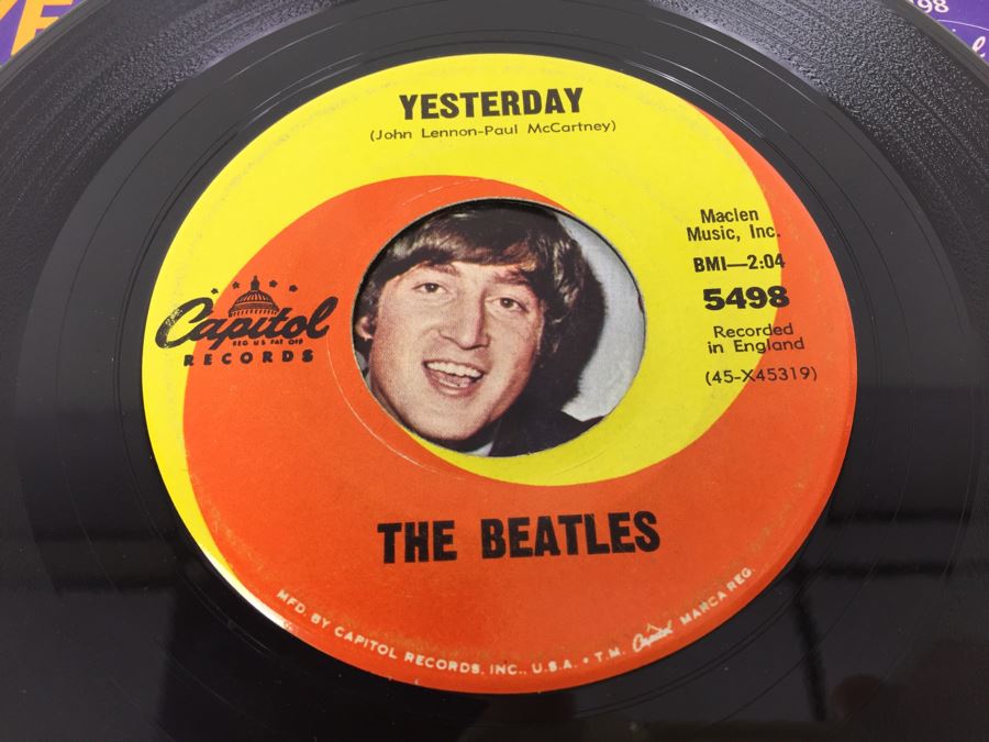 (3) The Beatles 45RPM Record Lot [Photo 6]