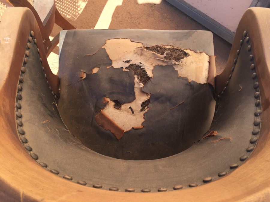 Pair Of Wooden Chairs By The B.L. Marble Chair Company Needs Reupholstering [Photo 7]