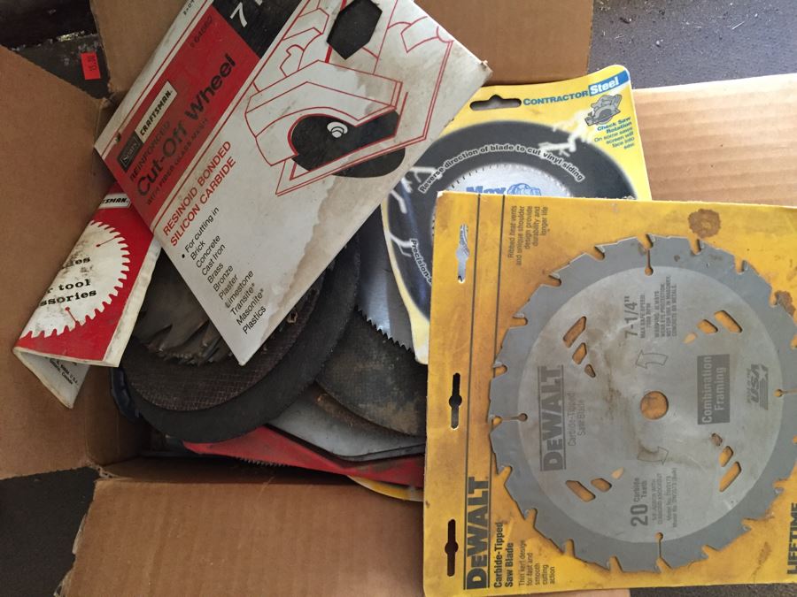 Lot Of Rotary Saw Blades Some New In Packaging