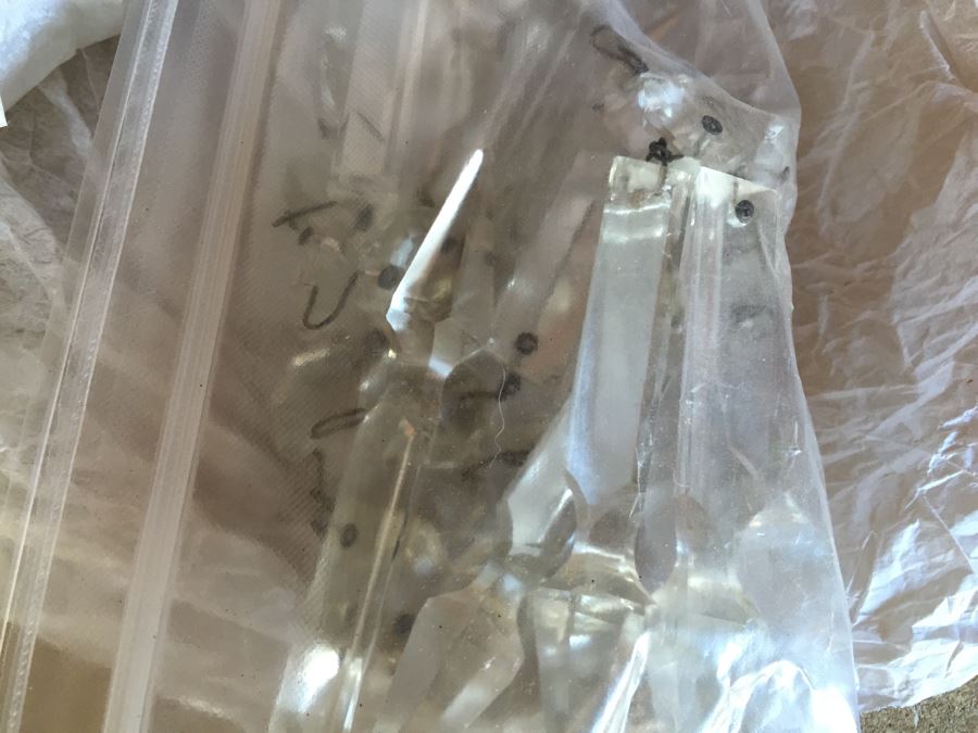 Pair Of Beautiful Brass Sconces With Harp And Swan And Crystals (Not Attached But Included) [Photo 10]