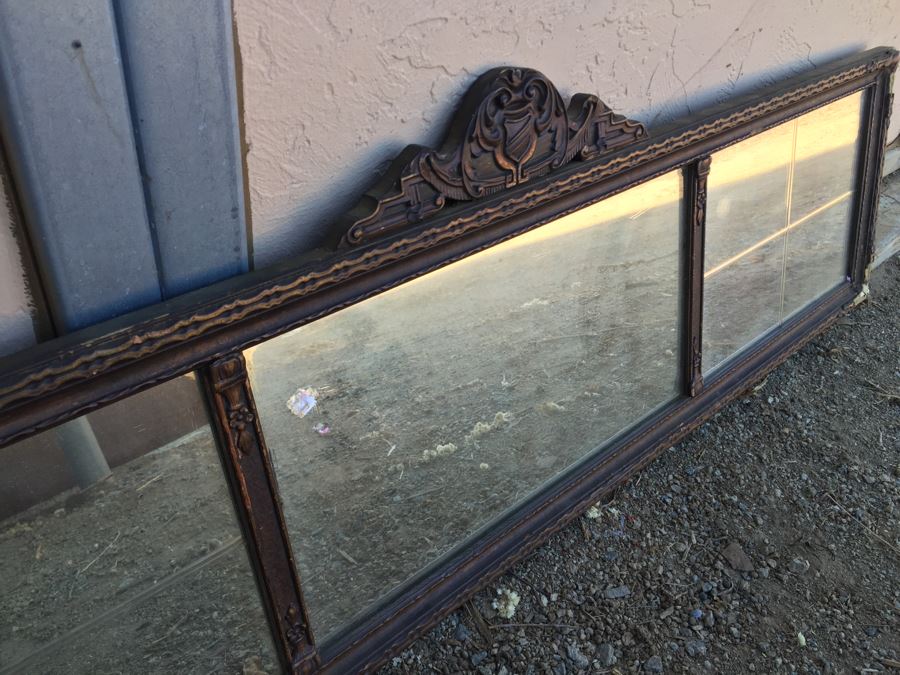 Beautiful Wooden 3-Panel Glass Vintage Mirror [Photo 6]