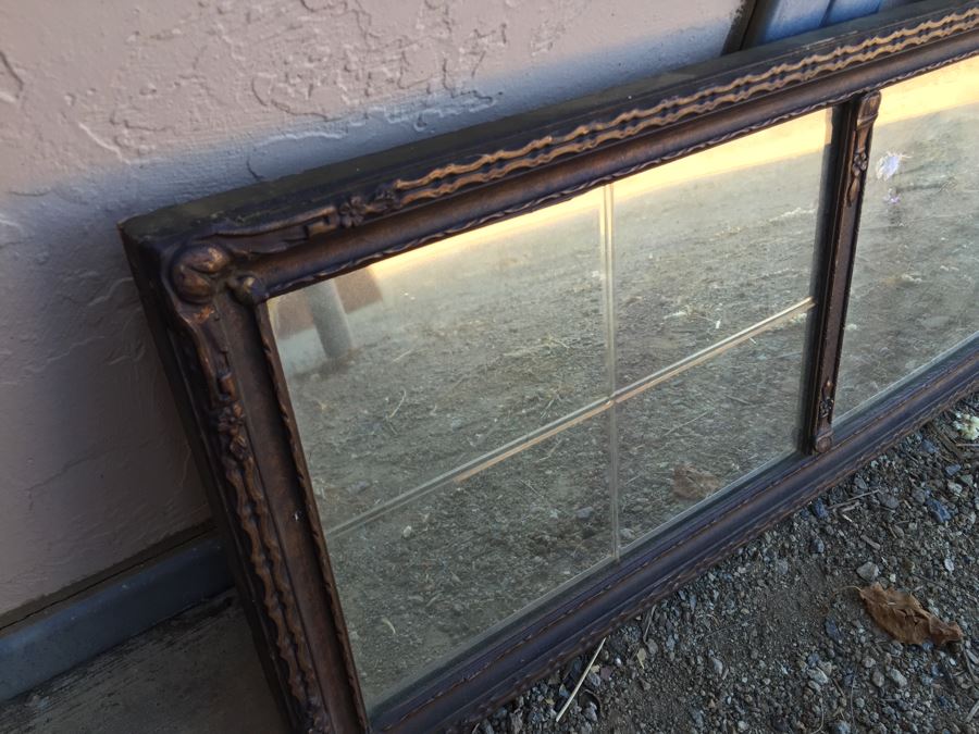Beautiful Wooden 3-Panel Glass Vintage Mirror [Photo 8]