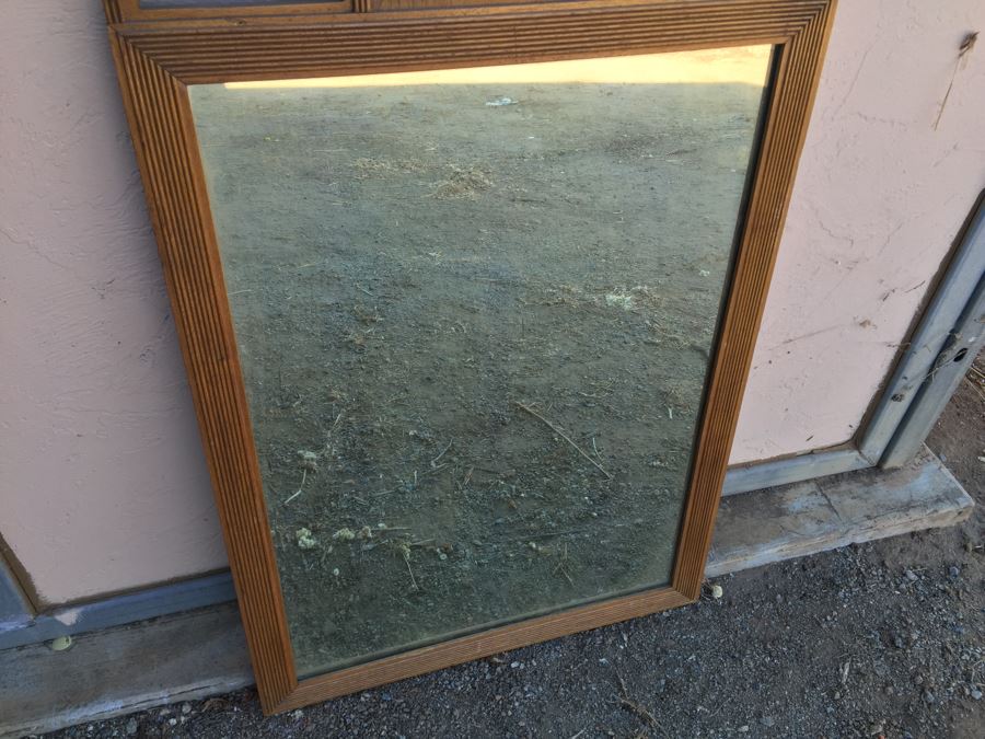 Vintage Wooden Mirror [Photo 3]