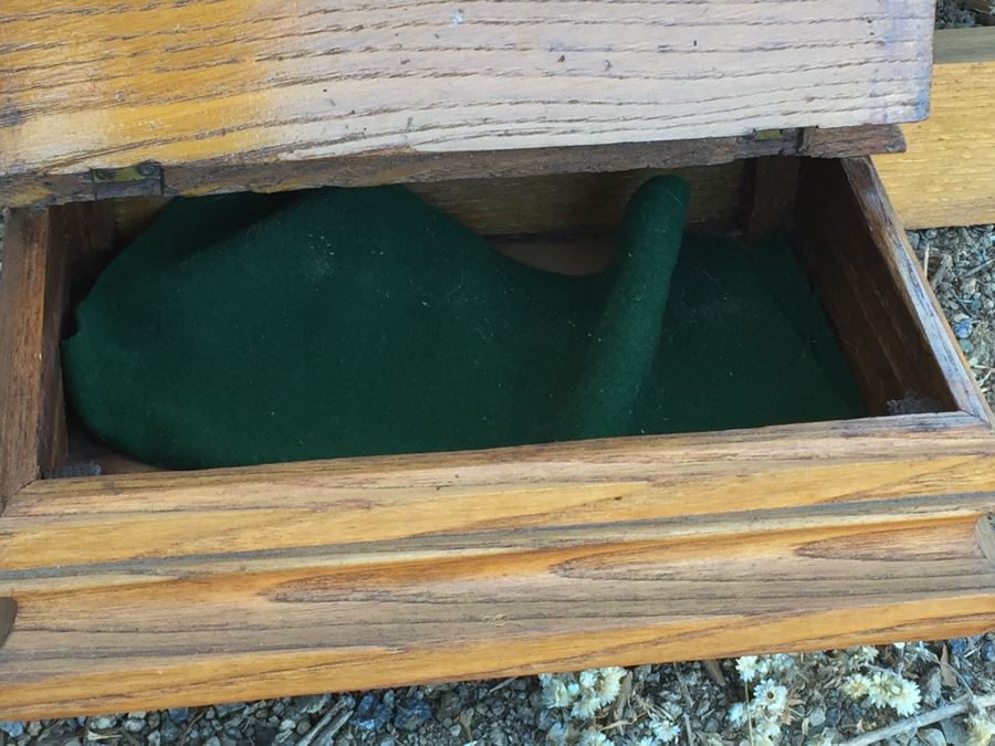 Stunning Vintage Swivel Wood Carved Mirror With Dual Compartments And Built-In Shelves [Photo 9]