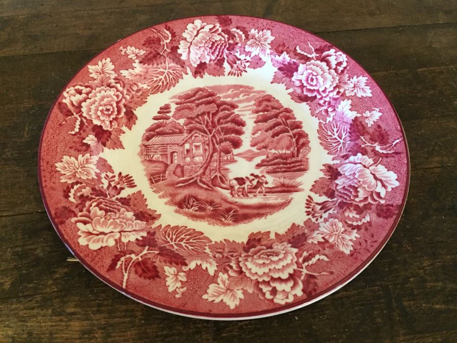 Huge Transferware Lot Of Plates, Platters, Cups, Woods Ware, Johnson Bros, John Maddock & Sons, More [Photo 26]