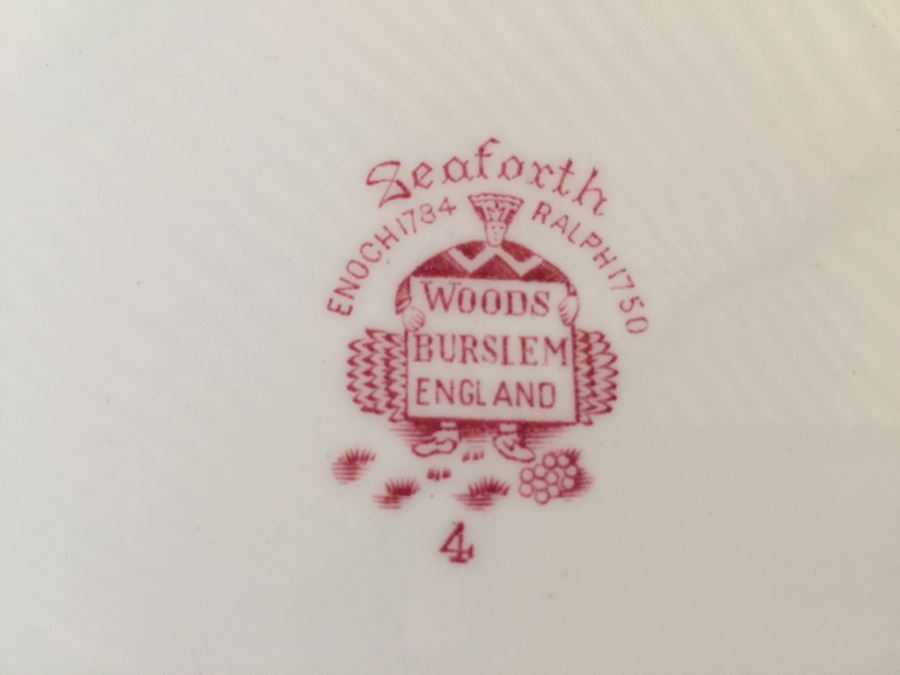 Huge Transferware Lot Of Plates, Platters, Cups, Woods Ware, Johnson Bros, John Maddock & Sons, More [Photo 42]