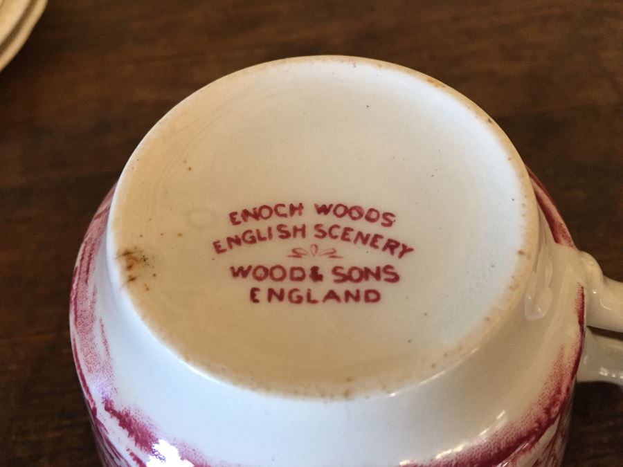 Huge Transferware Lot Of Plates, Platters, Cups, Woods Ware, Johnson Bros, John Maddock & Sons, More [Photo 16]