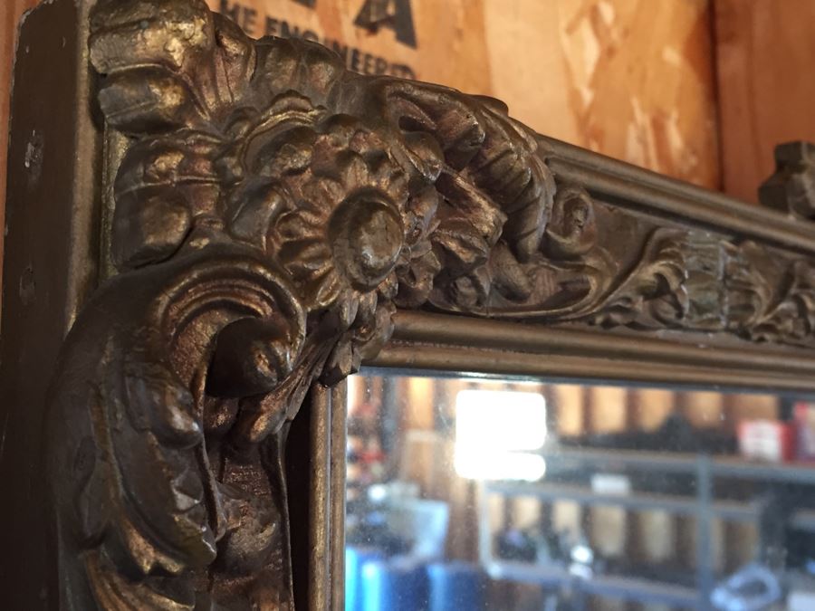 Vintage Gilt Wood Mirror [Photo 3]