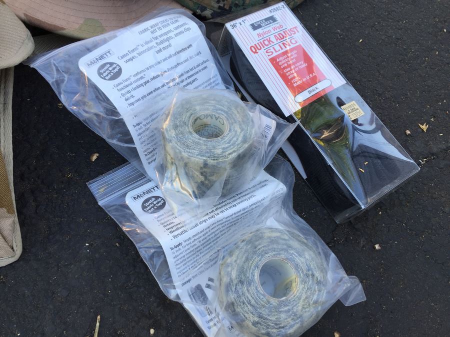 Military Lot With Tactical Load Bearing Vest, Canteens, Belts, Survival Kit, Hats [Photo 12]