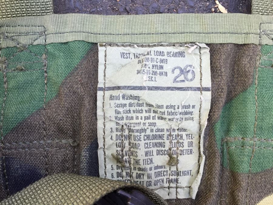 Military Lot With Tactical Load Bearing Vest, Canteens, Belts, Survival Kit, Hats [Photo 3]