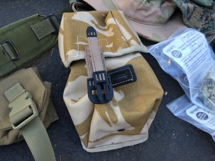 Military Lot With Tactical Load Bearing Vest, Canteens, Belts, Survival Kit, Hats [Photo 11]