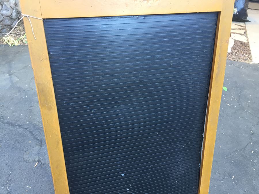 Vintage Wood And Metal Easel Sign Holds Letters [Photo 6]