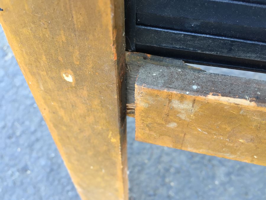 Vintage Wood And Metal Easel Sign Holds Letters [Photo 11]