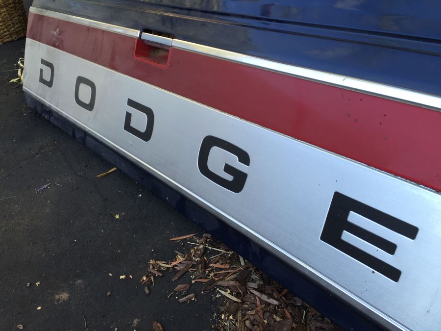 Heavy Metal DODGE Pickup Truck Tailgate Red, Silver & Blue [Photo 5]