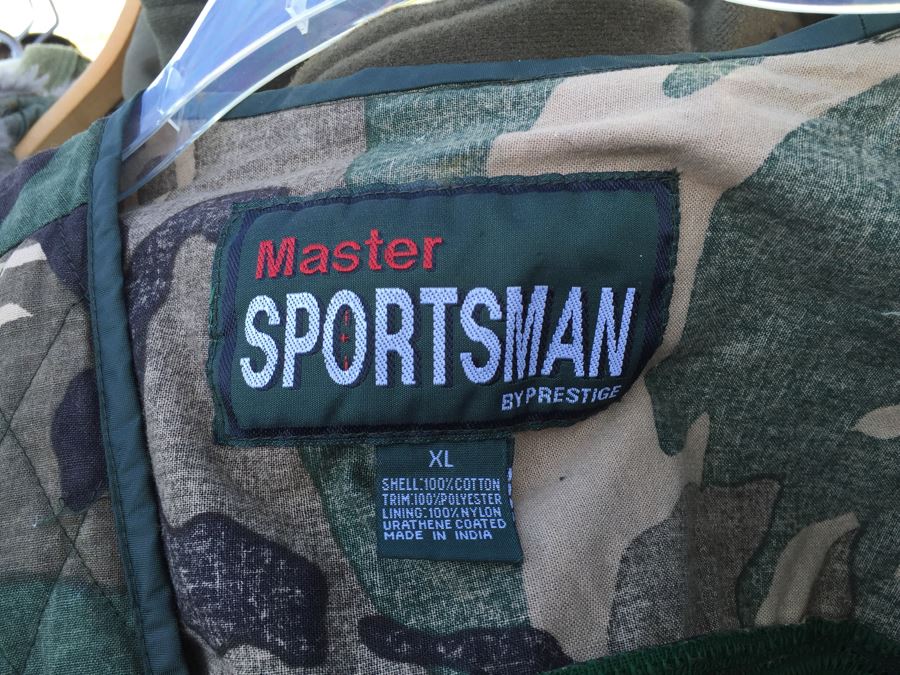 Huge Military And Hunting Camo Lot Cabela's Military Flight Jacket Does Not Include Clothes Rack [Photo 7]