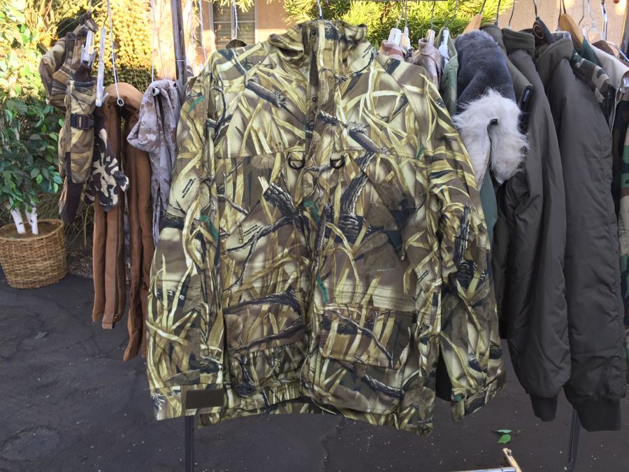 Huge Military And Hunting Camo Lot Cabela's Military Flight Jacket Does Not Include Clothes Rack [Photo 22]