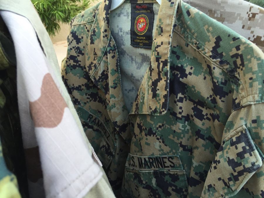 Huge Military And Hunting Camo Lot Cabela's Military Flight Jacket Does Not Include Clothes Rack [Photo 20]