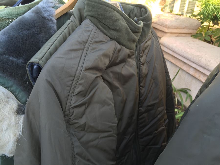 Huge Military And Hunting Camo Lot Cabela's Military Flight Jacket Does Not Include Clothes Rack [Photo 4]