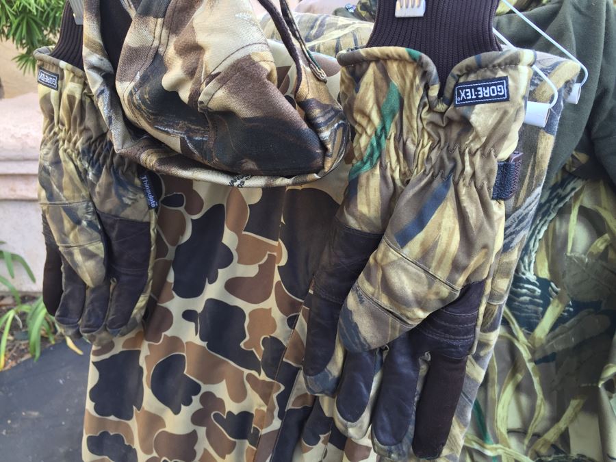 Huge Military And Hunting Camo Lot Cabela's Military Flight Jacket Does Not Include Clothes Rack [Photo 30]