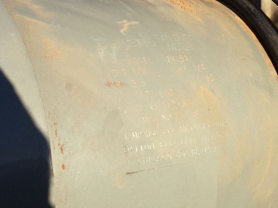 24' INDUSTRIAL Air Circulator Fan With Stand And Base Dayton Model 4c154a [Photo 8]