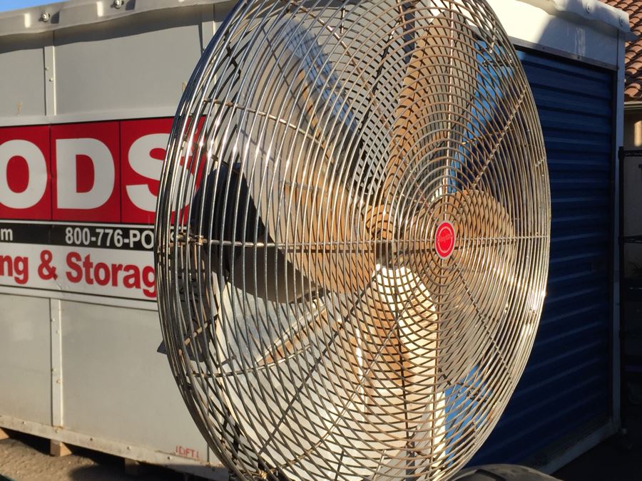 24' INDUSTRIAL Air Circulator Fan With Stand And Base Dayton Model 4c154a [Photo 5]