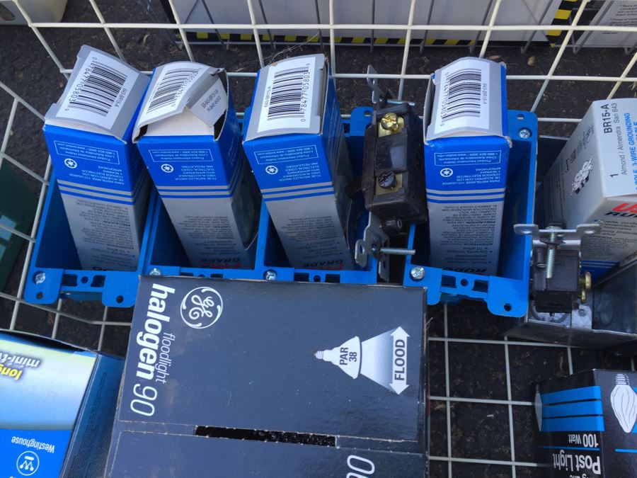 Light Bulb And Electrical Lot (Does Not Include Wire Mesh Baskets) [Photo 6]