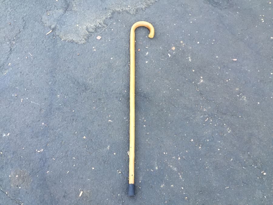 Hand Carved Wooden Cane [Photo 1]