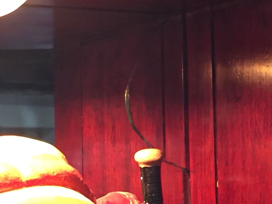 Stunning Rosewood Display Curio Cabinet With Back Mirror Lighted And Thick Glass Shelves (Left Cabinet) [Photo 13]