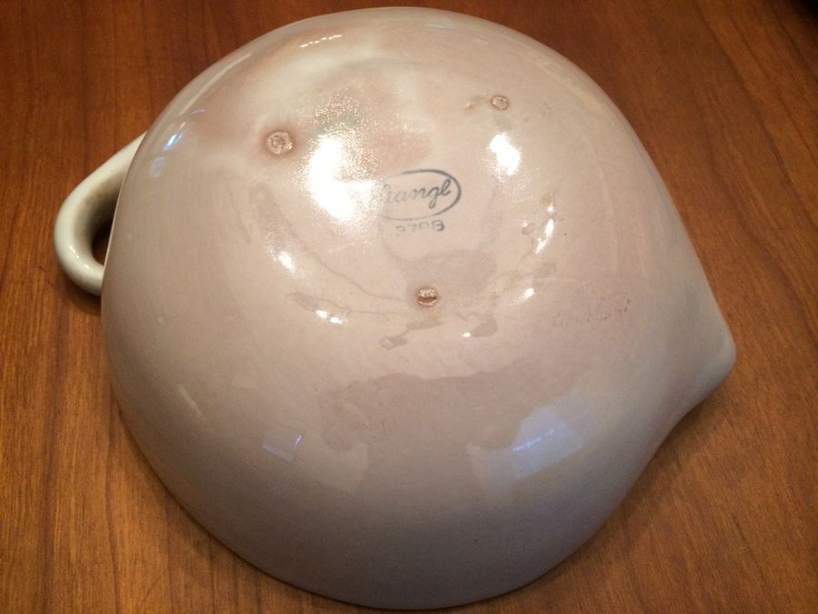 Stangl Art Pottery Leaf Bowl #3788 Lavender/Blue [Photo 4]